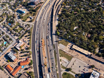 SH 121/183 between Bedford Euless Rd. and Precinct Line Rd. looking east