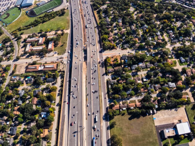 SH 121/183 at Norwood Dr. looking east