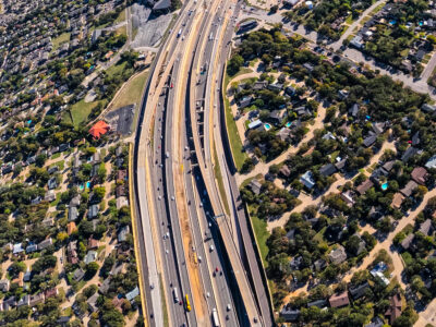 SH 121/183 between Brown Trail and Bedford Rd. looking east