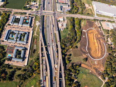 I-820 just east of Denton Hwy. 377 looking west