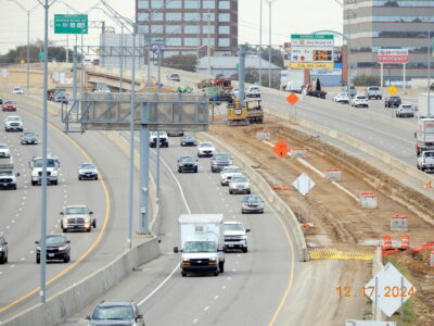 work on SH 121/183 between Hurstview Dr. and Precinct Line Rd. 