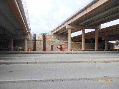 work on Precinct Line Rd. at SH 121/183