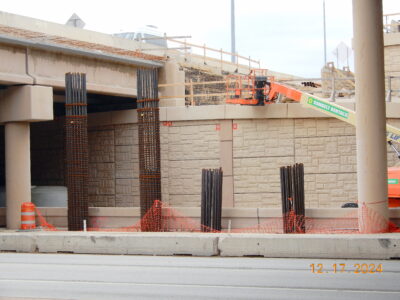 work on Precinct Line Rd. at SH 121/183