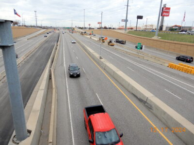 work on I-820 between Rufe Snow Dr. and Iron Horse Blvd. 