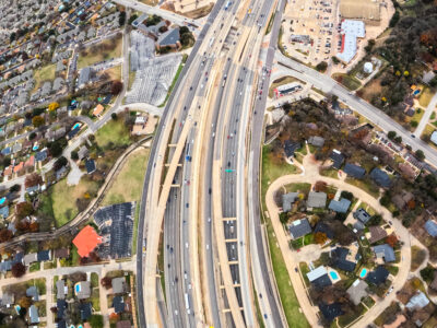 SH 121/183 between Brown Trail and Bedford Rd. looking east
