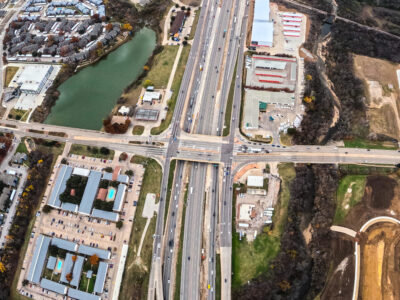 I-820 just at Denton Hwy. 377 looking west