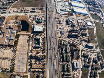 I-820 between Riverside Dr. and Beach St. looking east