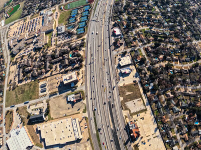 I-820 between Rufe Snow Dr. and Holiday Ln. looking east