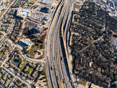 SH 121/183 between Bedford Euless Rd. and Precinct Line Rd. looking east