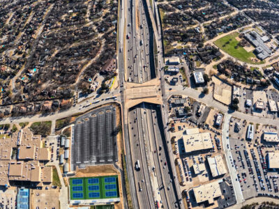 SH 121/183 at Brown Trail looking east
