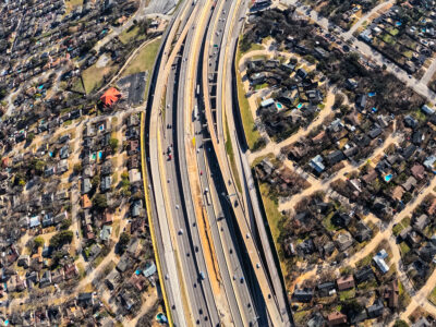 SH 121/183 between Brown Trail and Bedford Rd. looking east