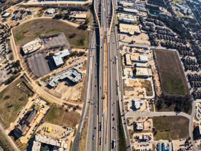 SH 183 between Westpark Way and Industrial Blvd. (FM 157) looking east
