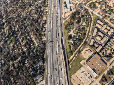 I-820 between Texas Blvd. 26 and Holiday Ln. looking west