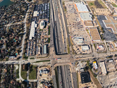 I-820 at Rufe Snow Dr. looking west