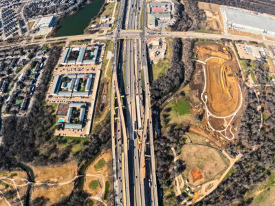 I-820 just east of Denton Hwy. 377 looking west