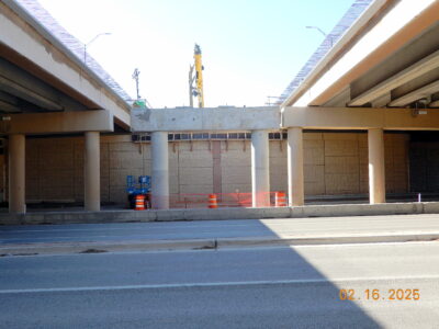 work on Central Dr. at SH 121/183