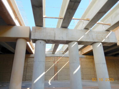 new beams on SH 121/183 at Forest Ridge Dr. 