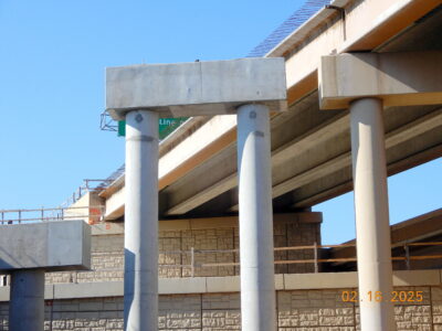 work on Bedford Rd. at SH 121/183