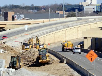 work on SH 121/183 between Brown Trail and Norwood Dr. 