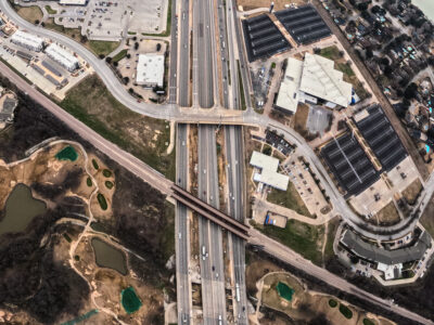 I-820 at Iron Horse Blvd. looking east 