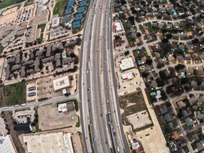 I-820 between Rufe Snow Dr. and Holiday Ln. looking east 