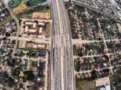 SH 121/183 at Norwood Dr. looking east 