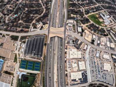 SH 121/183 at Brown Trail looking east