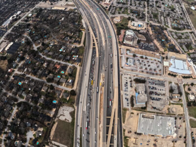 SH 121/183 between Precinct Line Rd. and Bedford Euless Rd. looking west
