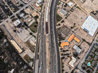 SH 121/183 between Precinct Line Rd. and Bedford Euless Rd. looking west 