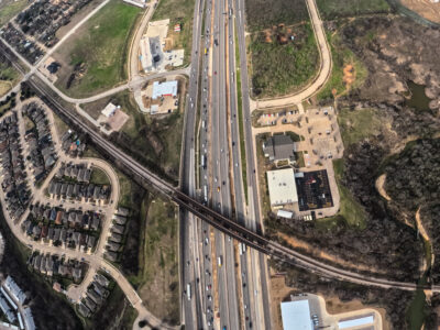I-820 between Denton Hwy. 377 and Haltom Rd. looking west