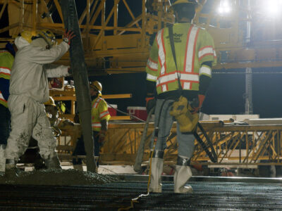 deck pour at the I-820/SH 121/SH 183 interchange