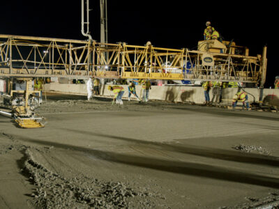 deck pour at the I-820/SH 121/SH 183 interchange