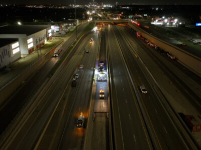 paving on I-820 near Denton Hwy. 377