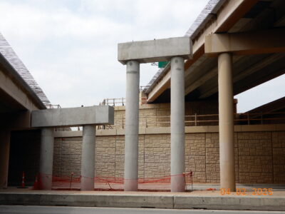 work on Bedford Rd. at SH 121/183