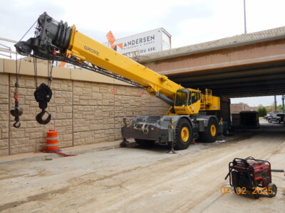 work on Precinct Line Rd. at SH 121/183