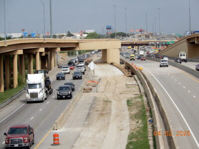  work on I-820 between Denton Hwy. 377 and Iron Horse Blvd. looking east 