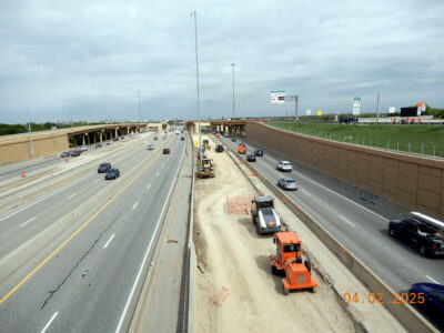  work on I-820 between Denton Hwy. 377 and Iron Horse Blvd. looking east 