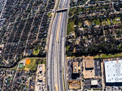 SH 121/183 between Precinct Line Rd. and Hurstview Dr. looking east 