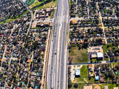 SH 121/183 at Norwood Dr. looking east 