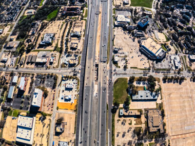  SH 121/183 at Central Dr. looking east