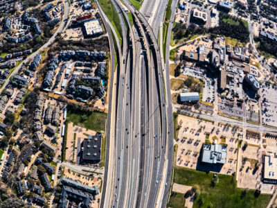  SH 121/183 between Central Dr. and the SH 121/183 split looking east