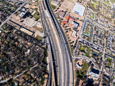 SH 121/183 between Precinct Line Rd. and Bedford Euless Rd. looking west