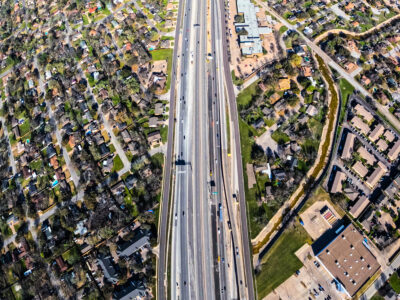 I-820 between Texas Blvd. 26 and Holiday Ln. looking west 