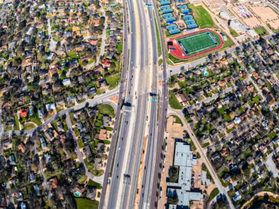  I-820 at Holiday Ln. looking west