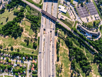 I-820 between Denton Hwy. 377 and Iron Horse Blvd. looking east 