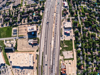 I-820 between Rufe Snow Dr. and Holiday Ln. looking east 