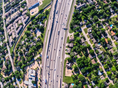 I-820 between Holiday Ln. and Texas Blvd. 26 looking east