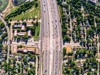 SH 121/183 at Norwood Dr. looking east 