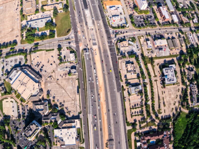  SH 121/183 at Central Dr. looking west 