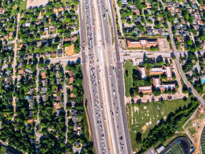 SH 121/183 at Norwood Dr. looking west